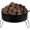 imageStansport 088 Propane Fire Pitwith Lava Rocks One Size Black
