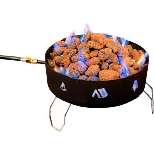 imageStansport 088 Propane Fire Pitwith Lava Rocks One Size Black