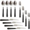imageStansport 24Piece Enamel Camping Tableware SetBlack