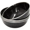 imageStansport 24Piece Enamel Camping Tableware SetBlack