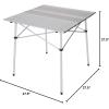 imageStansport Folding Utility Camp Table 27quot x 315quot x 236quotAluminum Slat