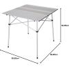 imageStansport Folding Utility Camp Table 27quot x 315quot x 236quotAluminum Slat