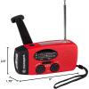 imageStansport Hand crank and Solar Powered Flashlight with Radio
