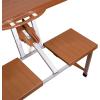 imageStansport Picnic Table and Umbrella Combo  BrownStandard Version