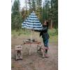 imageStansport Picnic Table and Umbrella Combo  BrownStandard Version