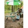imageStansport Picnic Table and Umbrella Combo  GreenImproved New Version