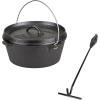 imageStansport PreSeasoned Cast Iron Dutch OvenWith Lid Lifter