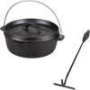imageStansport PreSeasoned Cast Iron Dutch OvenWith Lid Lifter