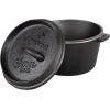 imageStansport PreSeasoned Cast Iron Dutch OvenWith Lid Lifter