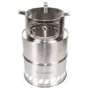 imageStainless Steel Wood Burning Stove Extra Large  Portable Camping Backpacking Hiking  Picnic BBQ