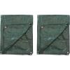imageStansport MediumDuty RipStop Tarp 8 x 10  Dark Green T81010 X 12Feet  Two Pack