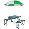 imageStansport Picnic Table and Umbrella Combo  GreenImproved New Version