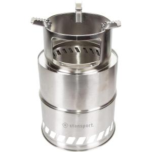 imageStainless Steel Wood Burning Stove Extra Large  Portable Camping Backpacking Hiking  Picnic BBQ