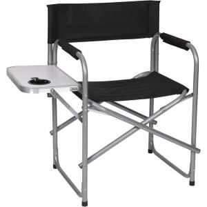 imageStansport Directors Chair with Side Table One Size Black