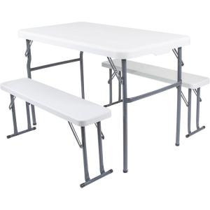 imageStansport Folding Utility Camp Table 27quot x 315quot x 236quotWith Benches
