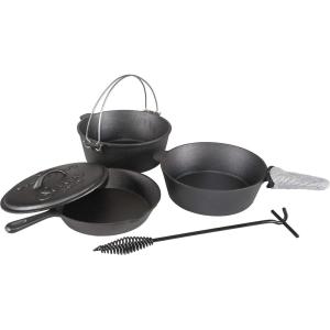 imageStansport PreSeasoned Cast Iron Cook Set 6 Piece Set 16903