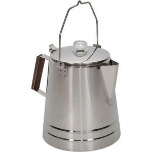 imageStansport Stainless Steel Percolator Coffee Pot 9 Cups 2769 Silver28 Cups