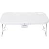 imageStansport Silicon Folding Basket with Table Top Lid  Portable Washing Basin Bucket Tub  Camping Travel  Storage Container Compact Laundry Dishes White Large